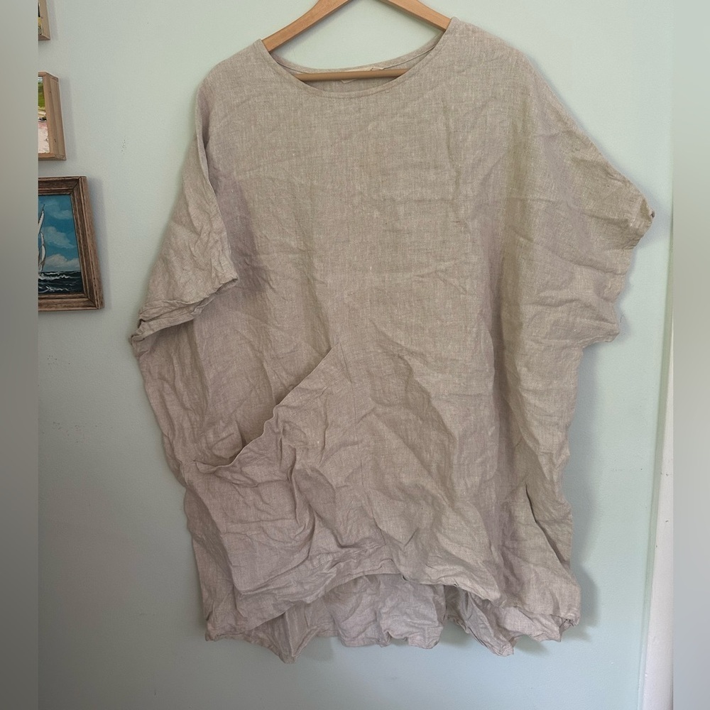 Elizabeth Suzann Harper Tunic mid weight linen - Picture 2 of 13